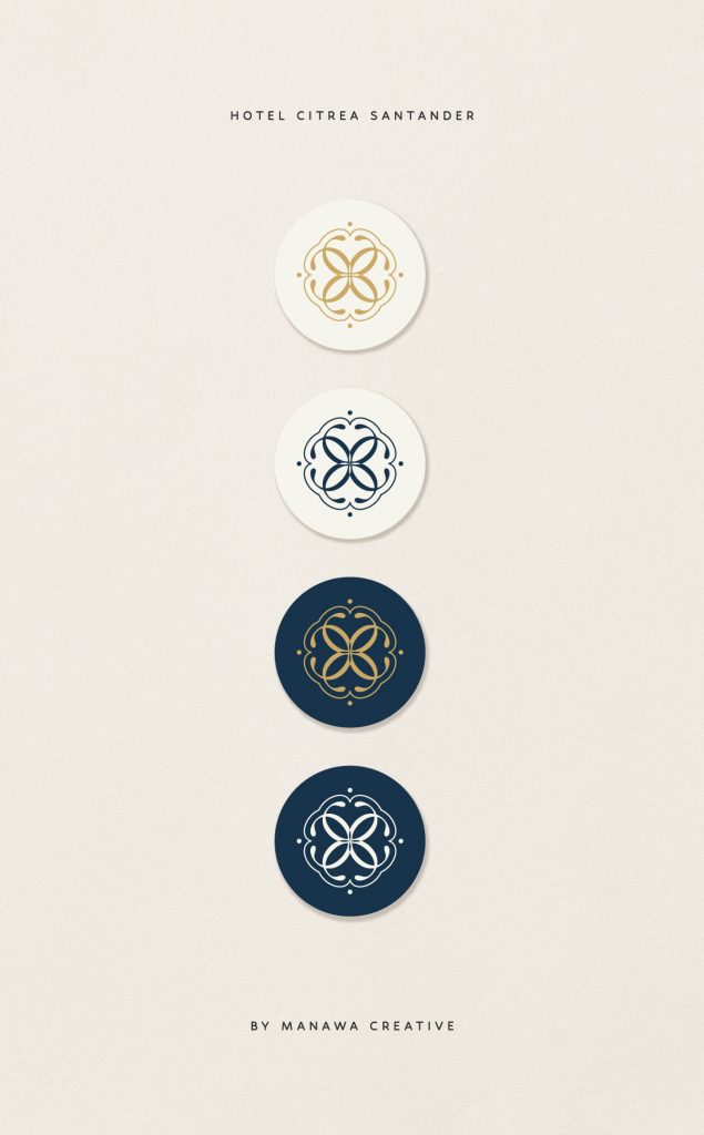 branding marca identidad logo hotel citrea santander variaciones y combinaciones del isotipo de la marca