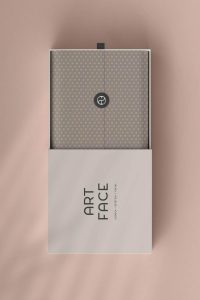 Packaging de bienvenida con papel personalizado y logotipo de Clínica Art Face