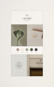 Propuesta de logotipo y paleta de color de la marca Amarte Salud Integrativa diseñada por Manawa Creative