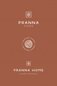 Variaciones del logotipo de Pranna Home como parte del branding estratégico diseñado por Manawa Creative.