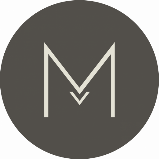 Isotipo con la letra M del logotipo de Manawa Creative, estudio de diseño web, branding estratégico y comunicación visual para marcas con propósito.