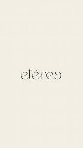 Logotipo tipográfico de Clínica Etérea con estilo elegante y minimalista.