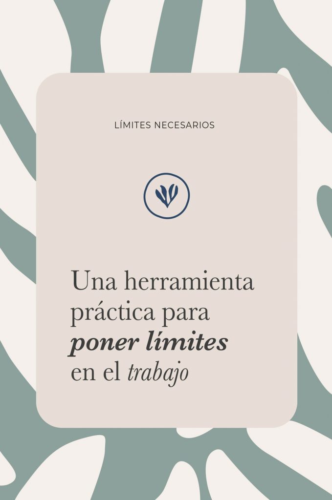 Plantilla de Instagram de Amarea sobre poner limites en el trabajo